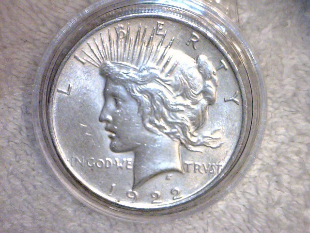 lot 16 image: 1922 P Peace Silver Dollar