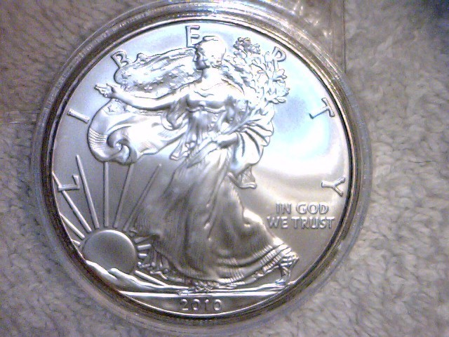 lot 23 image: 2010 P BU Walking Liberty Silver Dollar, one ounce