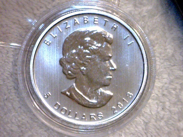 lot 34 image: 2013 P BU Canada 5 Dollar Silver Coin, 25th Anniversary