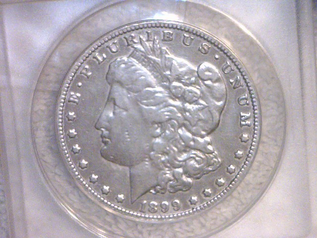 lot 41 image: 1899 P ANACS Authenticatied Silver Dollar