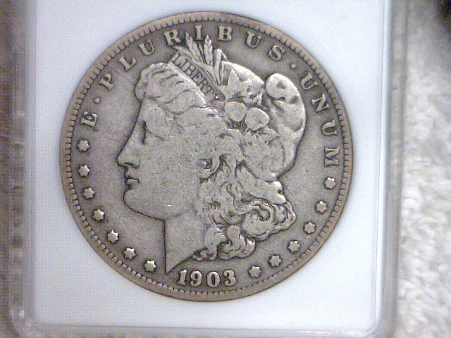 lot 45 image: 1903 S ANACS Authenticated Silver Dollar