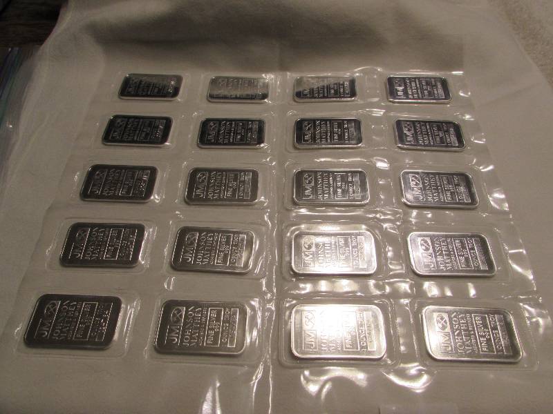 lot 55 image: Silver Bars