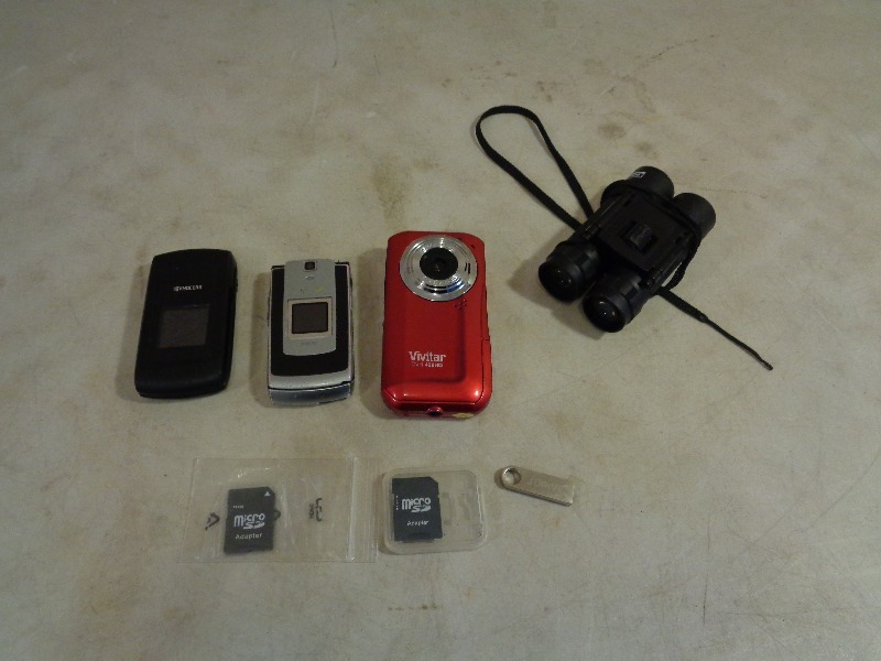 lot 87 image: Camera, Phones, Binoculars