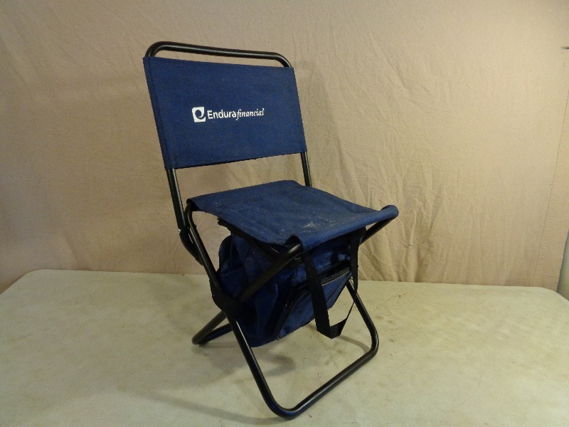 lot 110 image: Folding Chair with Storage