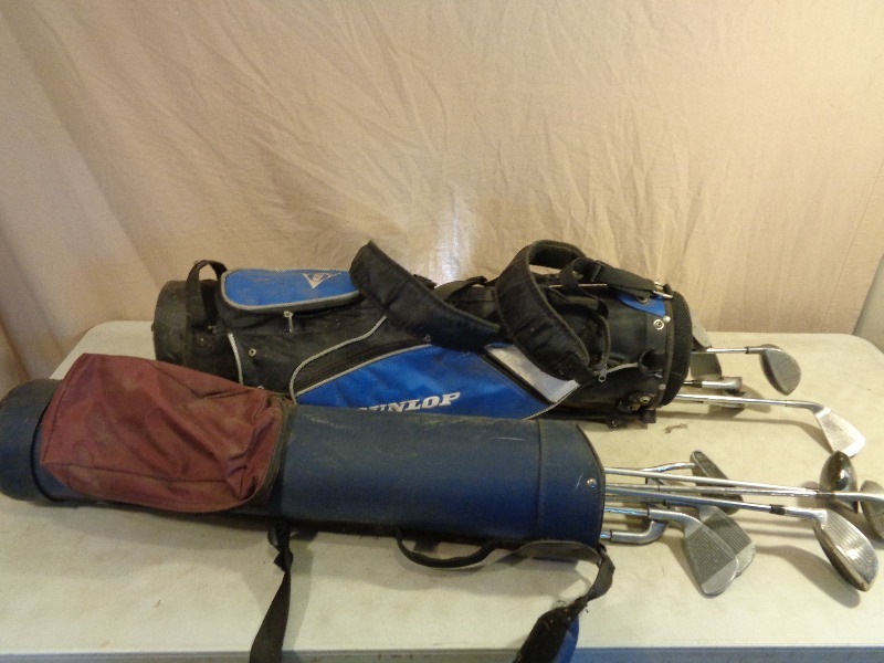 lot 117 image: Golf Clubs with Bags