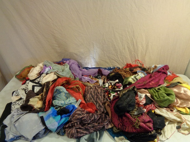 lot 119 image: Huge Lot of Scarves and More