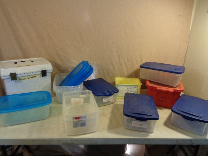 lot 131 image: Assorted Storage Containers