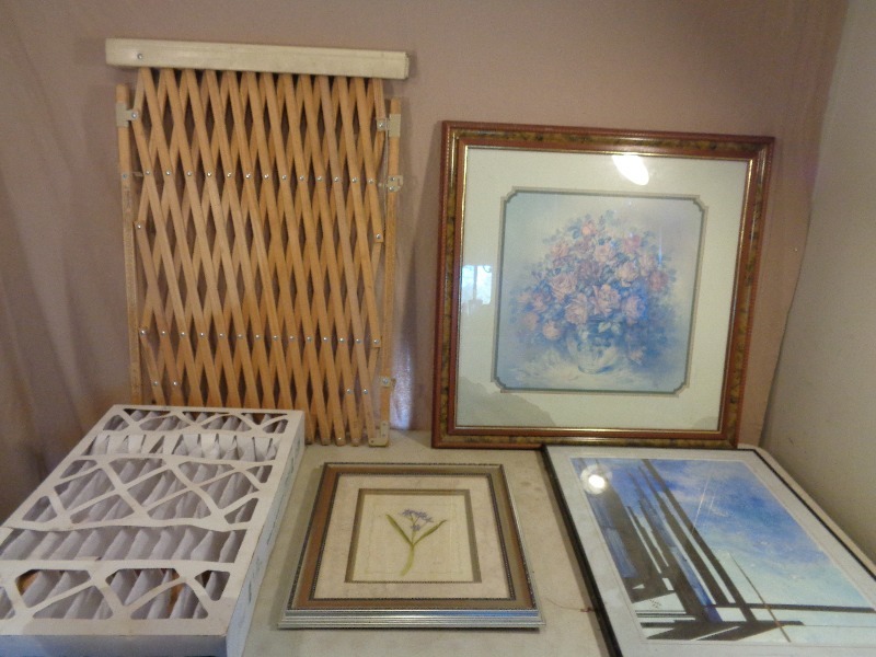 lot 153 image: Framed Picture, Gate, and More