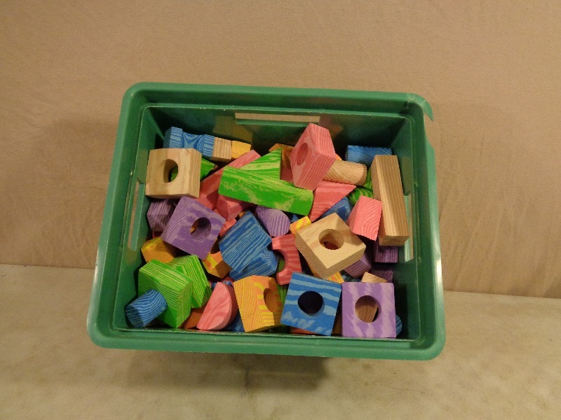 lot 183 image: Tub Full of Soft Blocks