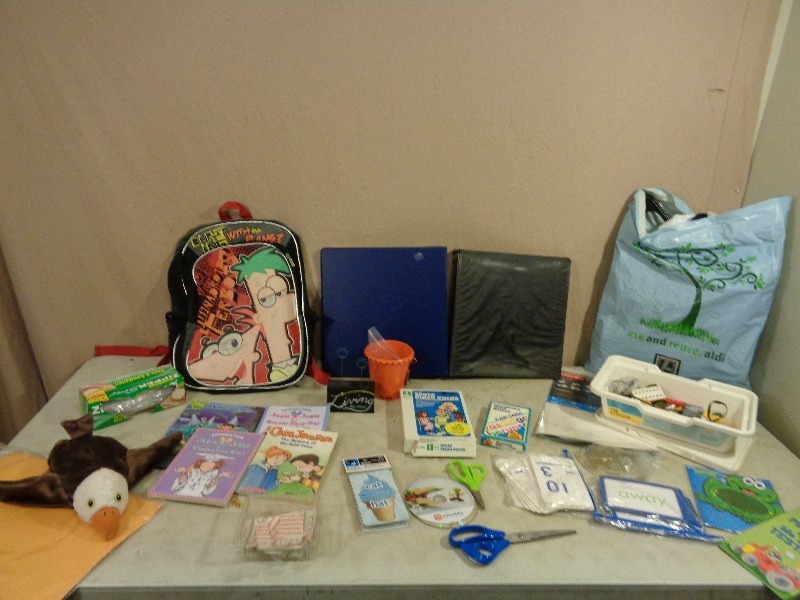 lot 187 image: Legos, Office Supplies, and More