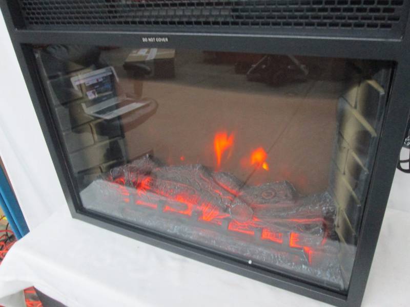 lot 23 image: Electric Fireplace Mantel Insert