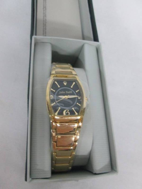 lot 83 image: Mens Goldtone Personalized Watch