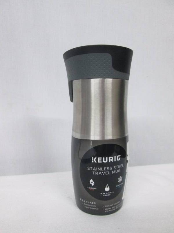 lot 90 image: Keurig 14-oz. Stainless Steel Travel Mug
