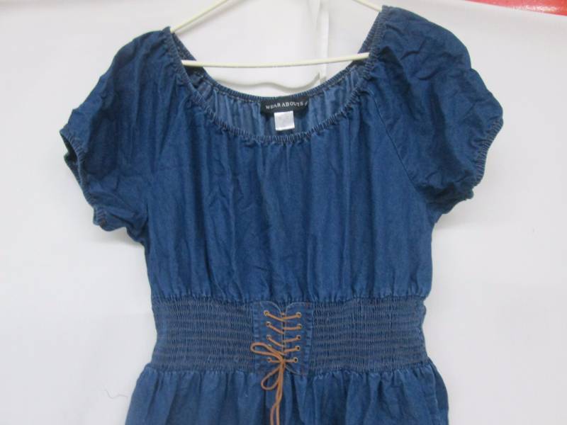 lot 89 image: Wearabouts Plus Tiered Denim Dress