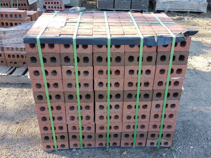 lot 1 image: Hebron Brick Velour Rosemont  Chocolate