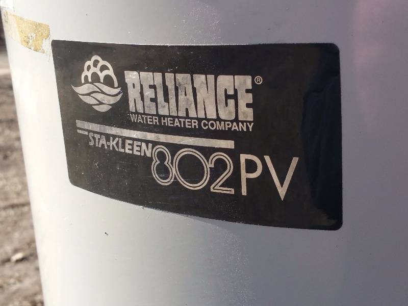 lot 55 image: Reliance Sta-Kleen 802 PV Water Heater