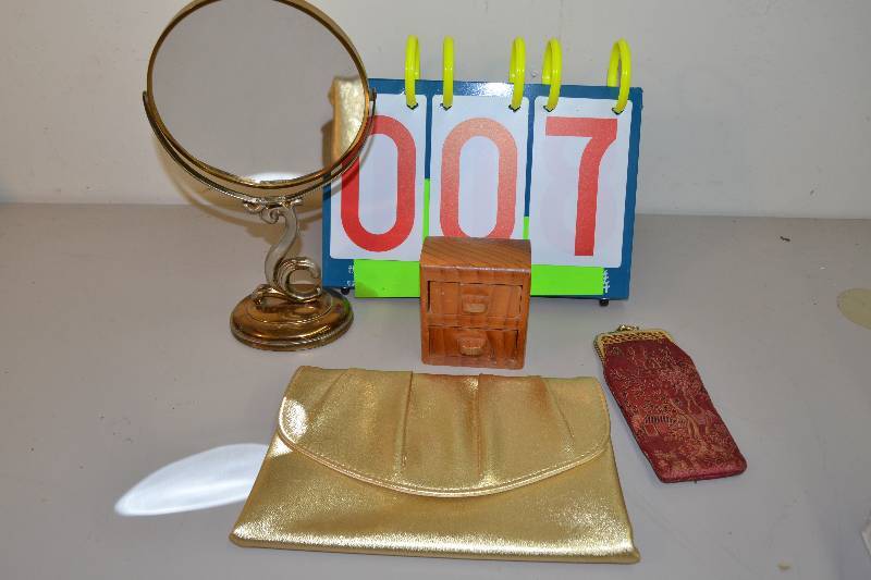 Vintage Mirror and Purses