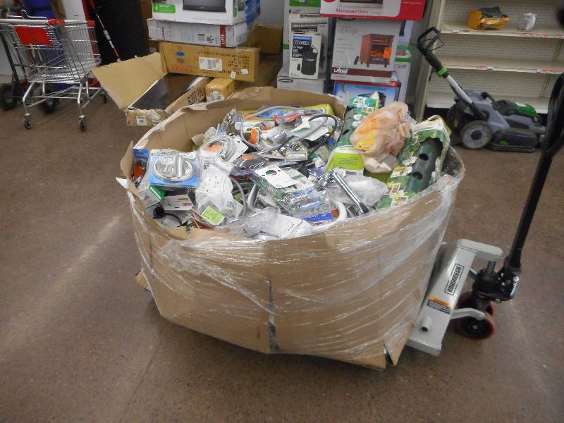 lot 3 image: PALLET LOT OF HARDWARE  ELECTRICAL  PLUMBING STUFF