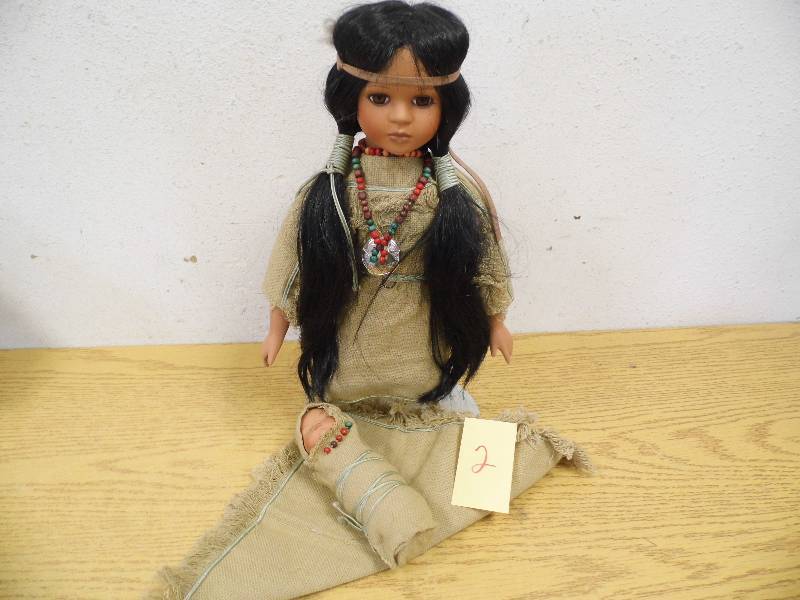 Kneeling Native American