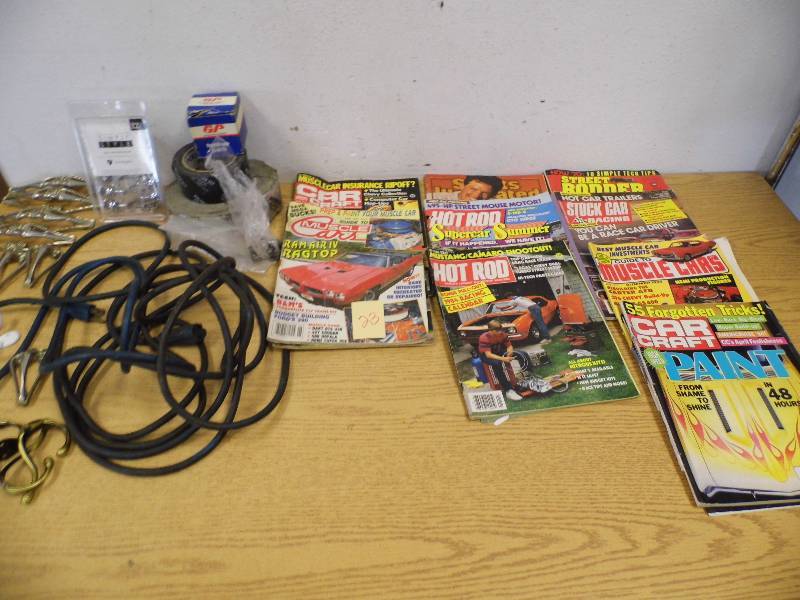 Car Magazines & Extension Cord