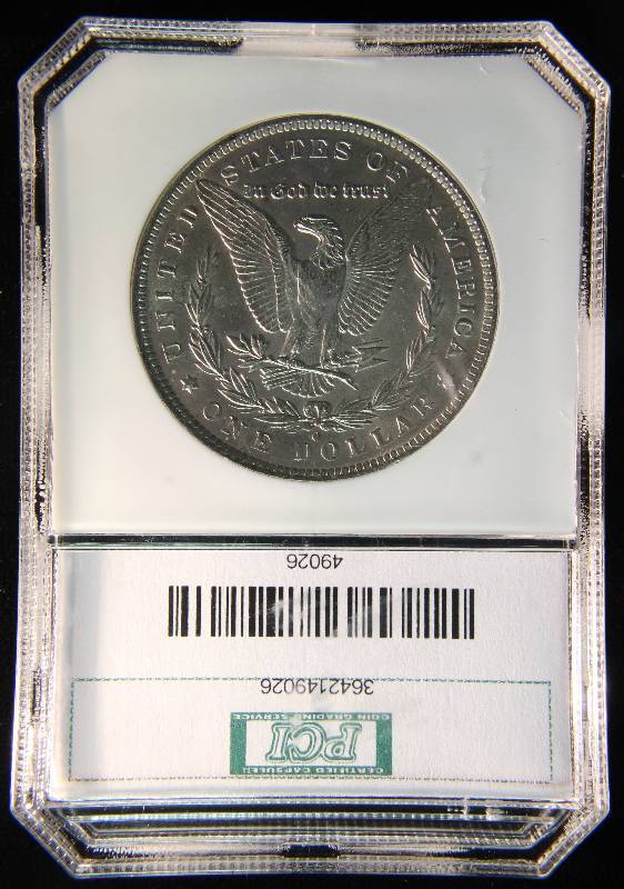 1883-O MORGAN SILVER DOLLAR MS65 OLD PCI CERTIFIED