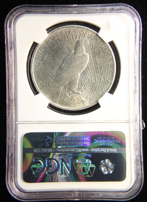 1925 PEACE SILVER DOLLAR MS61 NGC CERTIFIED