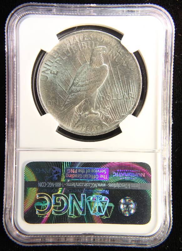 1923 PEACE SILVER DOLLAR MS62 NGC CERTIFIED