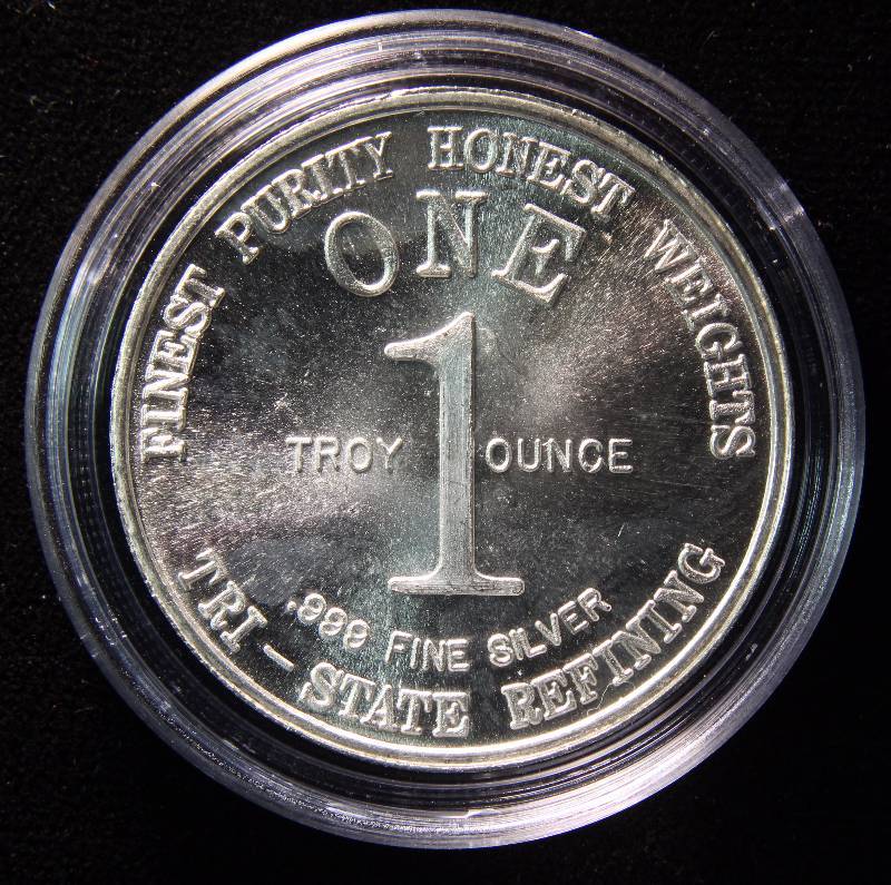 1 TROY OZ. .999 FINE SILVER 1976 EAGLE-LIBERTY BELL IN AIRTITE HOLDER