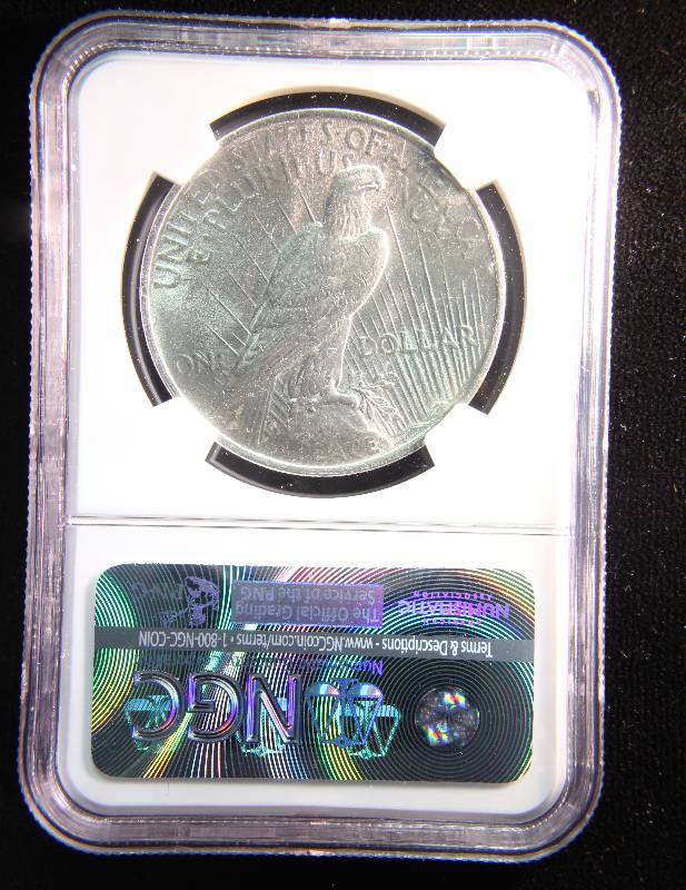 1922 PEACE SILVER DOLLAR MS61 NGC CERTIFIED