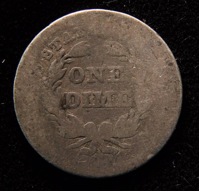 1838 US SEATED SILVER DIME