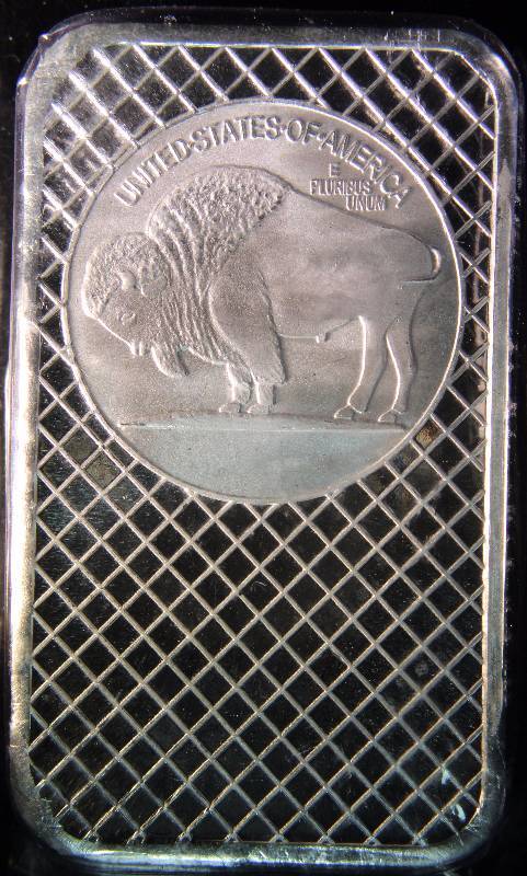 5 TROY Oz. .999 FINE SILVER BAR BUFFALO  INDIAN HEAD DESIGN SEALED