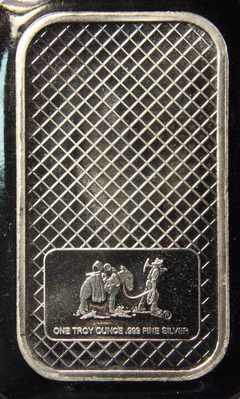 1 TROY Oz. .999 FINE SILVER BAR EAGLE DESIGN SEALED IN PLASTIC