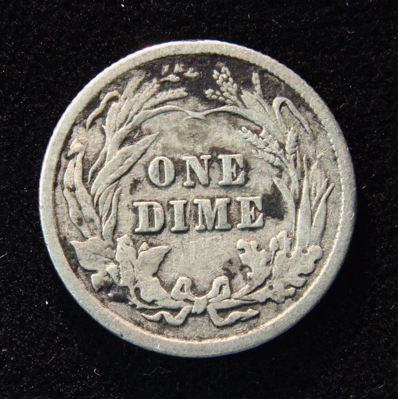 1906 BARBER SILVER DIME