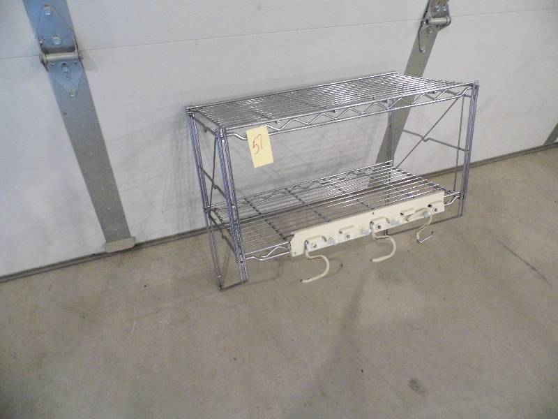 lot 57 image: Hanging Metal Shelf