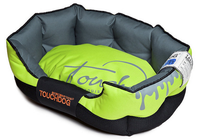 lot 56 image: Toughdog Performance-Max Sporty Comfort Cushioned Dog Bed - Green - Large
