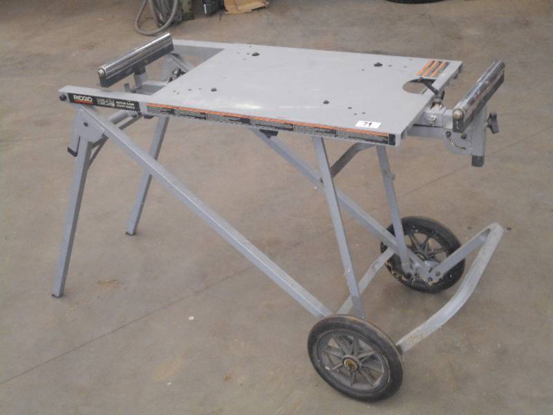 lot 79 image: Ridgid Miter Saw Utility Vehicle Po...