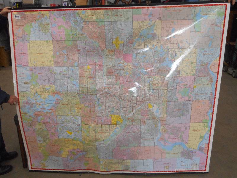lot 144 image: 6x7 Minnesota Wall Map...