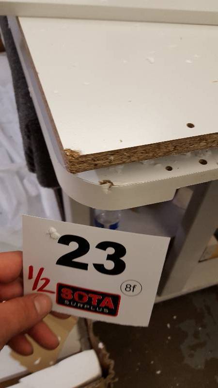 lot 23 image: alcove Full Bed wDrawers White