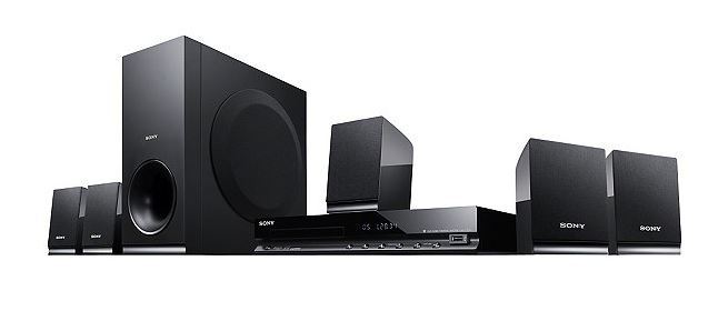 lot 72 image: Sony 300-Watt DVD Home Theater Sound System Black