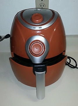 lot 148 image: Cooks Companion 1200W 2.2 qt High Speed Air Fryer & Recipe Booklet COPPER