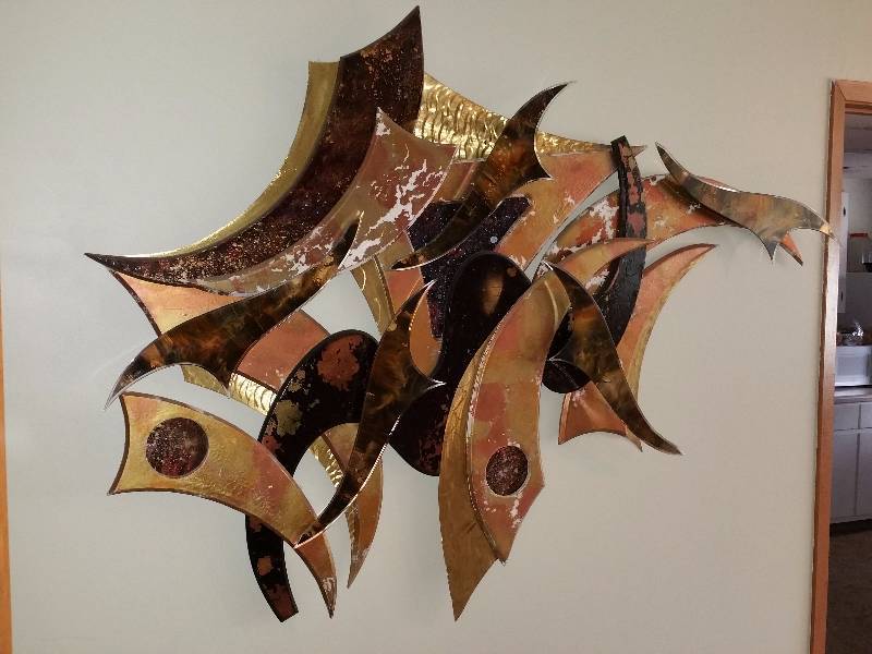 lot 1 image: Rare, One-Of-A-Kind Shlomi Haziza Metal Wall Art