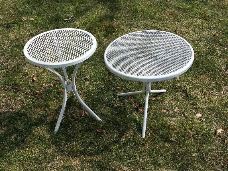 lot 29 image: Wrought Iron Patio Tables