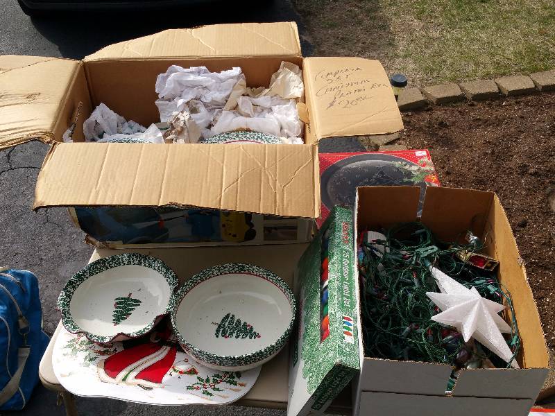 lot 110 image: Boxes of Christmas Items