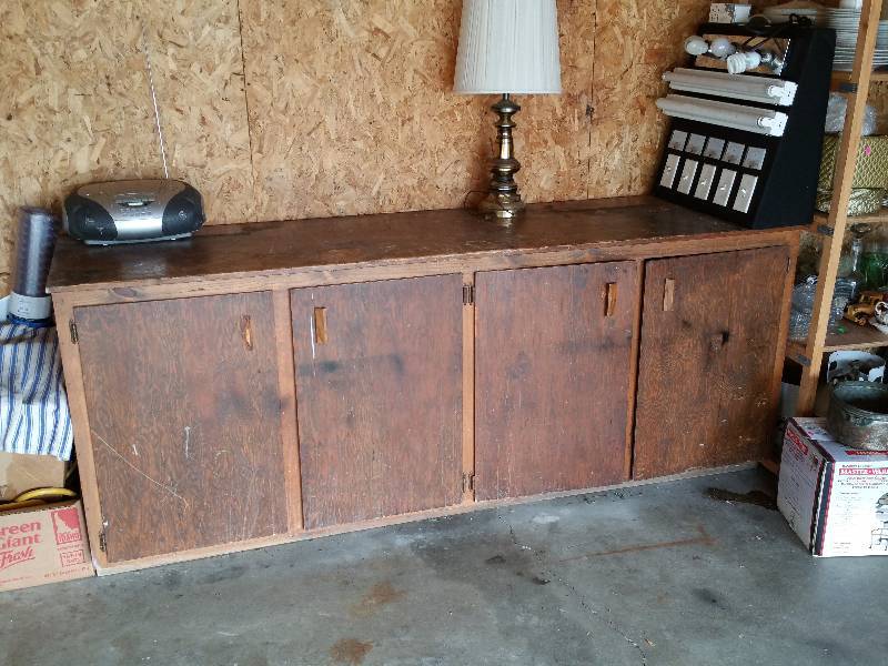 lot 116 image: Wooden Cabinet  Workshop