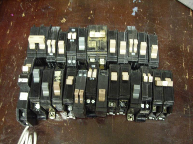 Box Lot Of Cutler Breakers 15, 20, 30, 40, 50 Amp