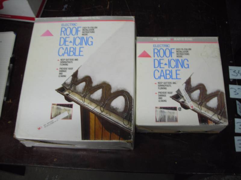 Roof Gutter De-Icing Cables & Hardware
