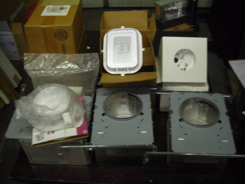 3 Recessed Lighting Cans, 4 Flush Mount Outdoor Box & Cover, More