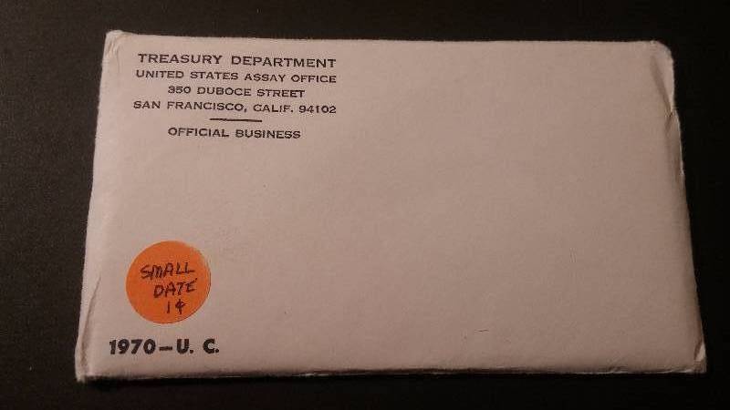 Mint Set 1970 - small date penny - Uncirculated