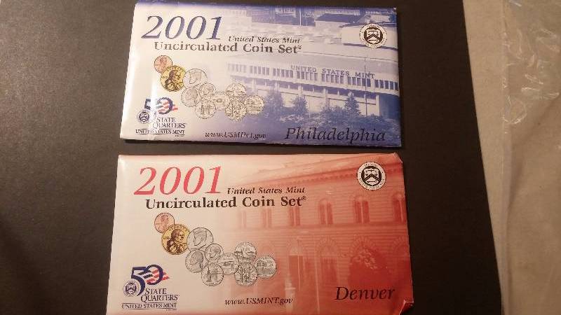 US Mint 2001 P&D - Uncirculated