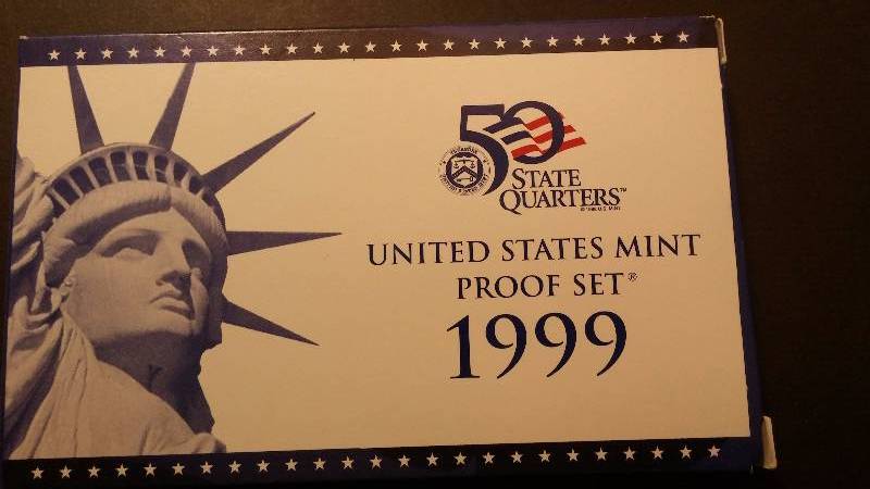 1999 Proof Set Coin - With State Quarters